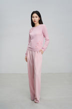 Exquisitely Tailored 3D Floral Lace Sweater