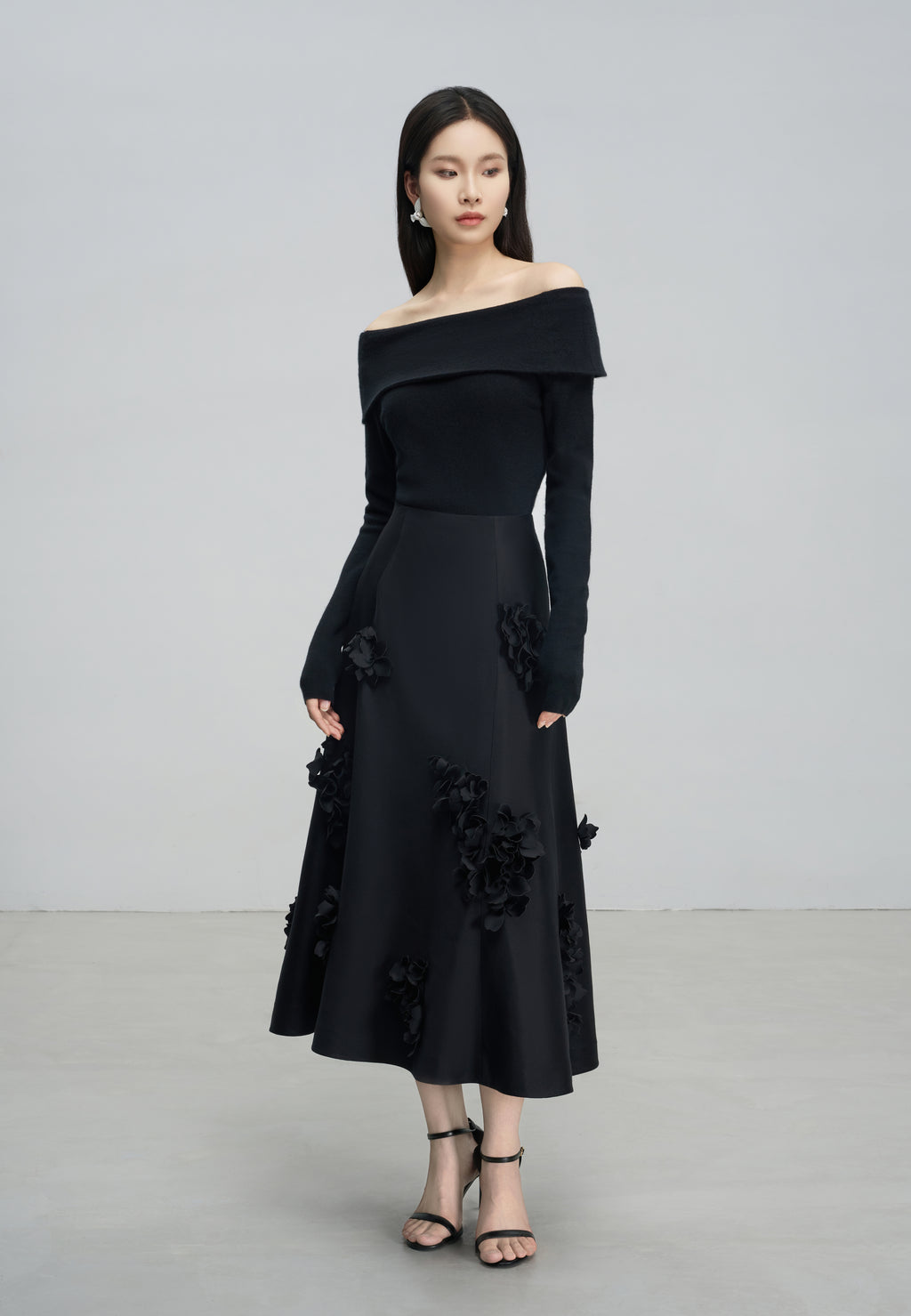 Exquisitely Tailored Audrey Hepburn-Inspired A-Line Skirt