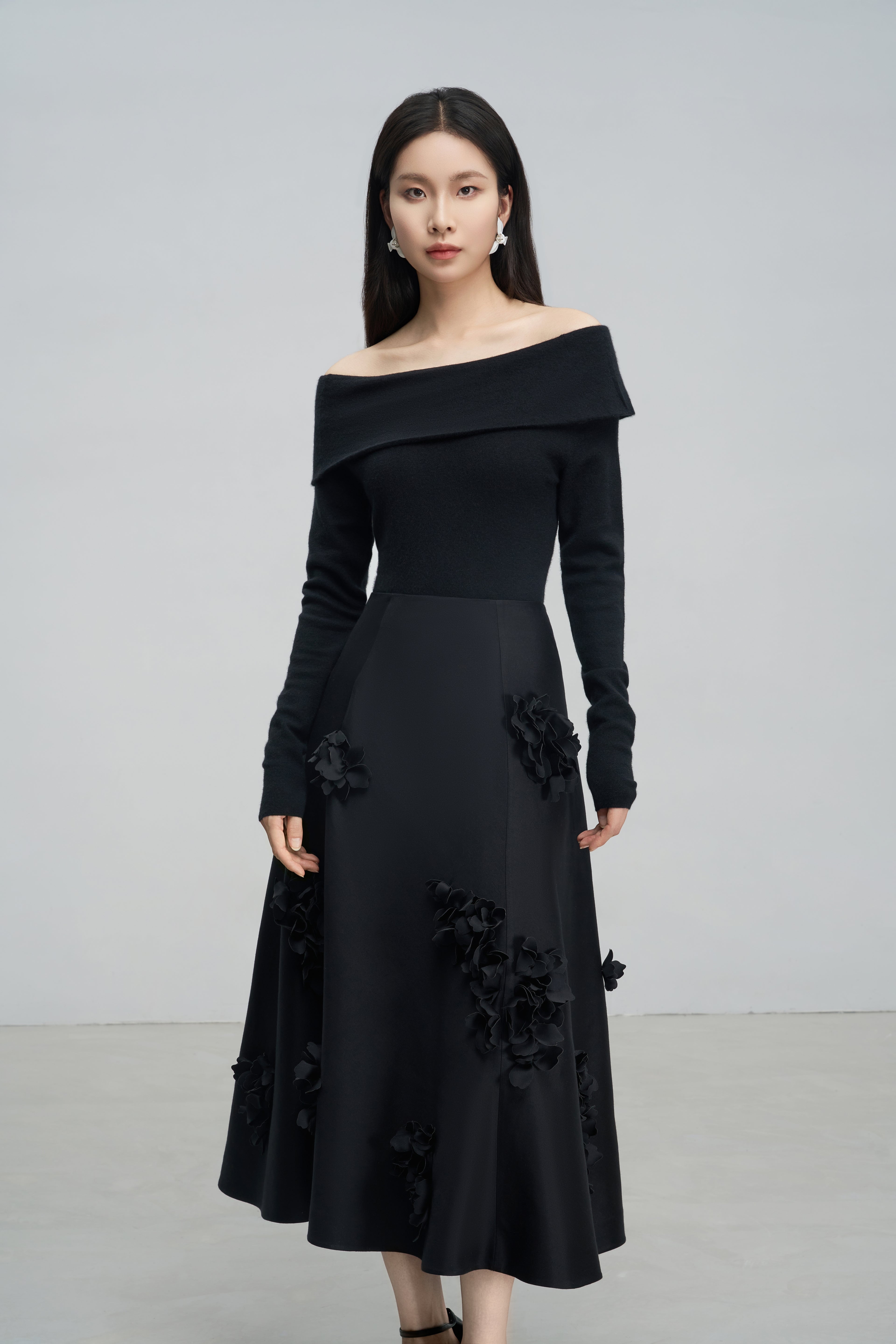 Exquisitely Tailored Audrey Hepburn-Inspired A-Line Skirt