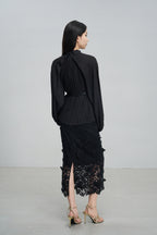 Elegant Tailored Pleated Blouse