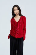 Romantic Firework-Embroidered Blouse