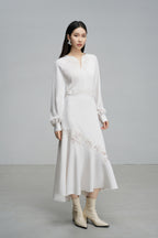 Cutout Embroidered Romantic Dress