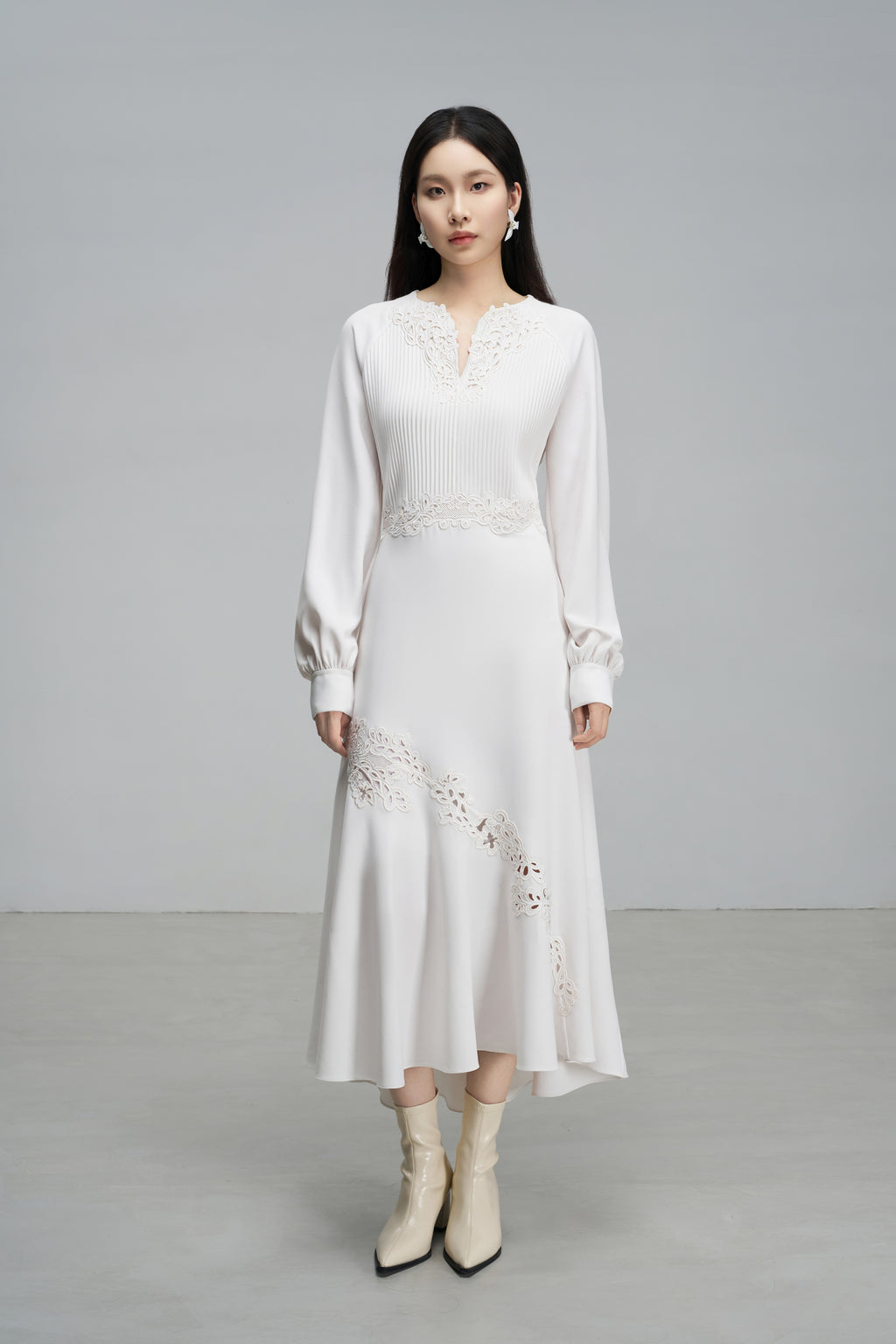 Cutout Embroidered Romantic Dress