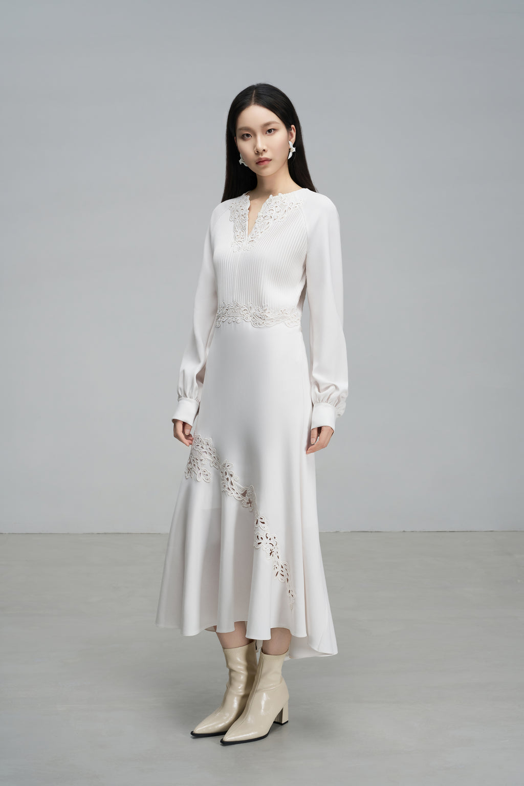 Cutout Embroidered Romantic Dress