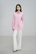 Lace-Panelled Blouse