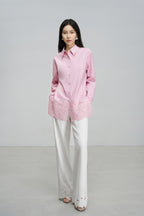 Lace-Panelled Blouse