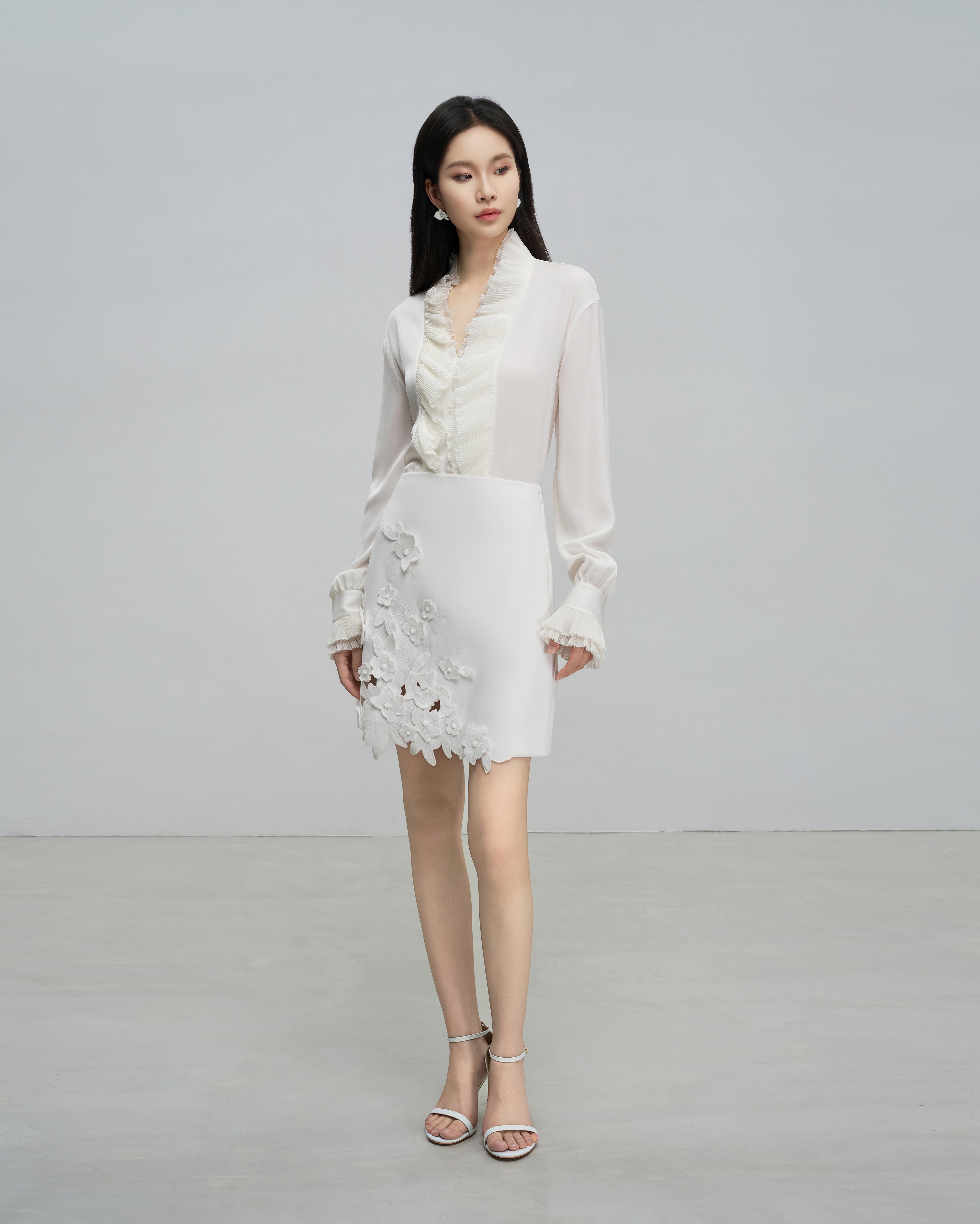 French Pleated Blouse