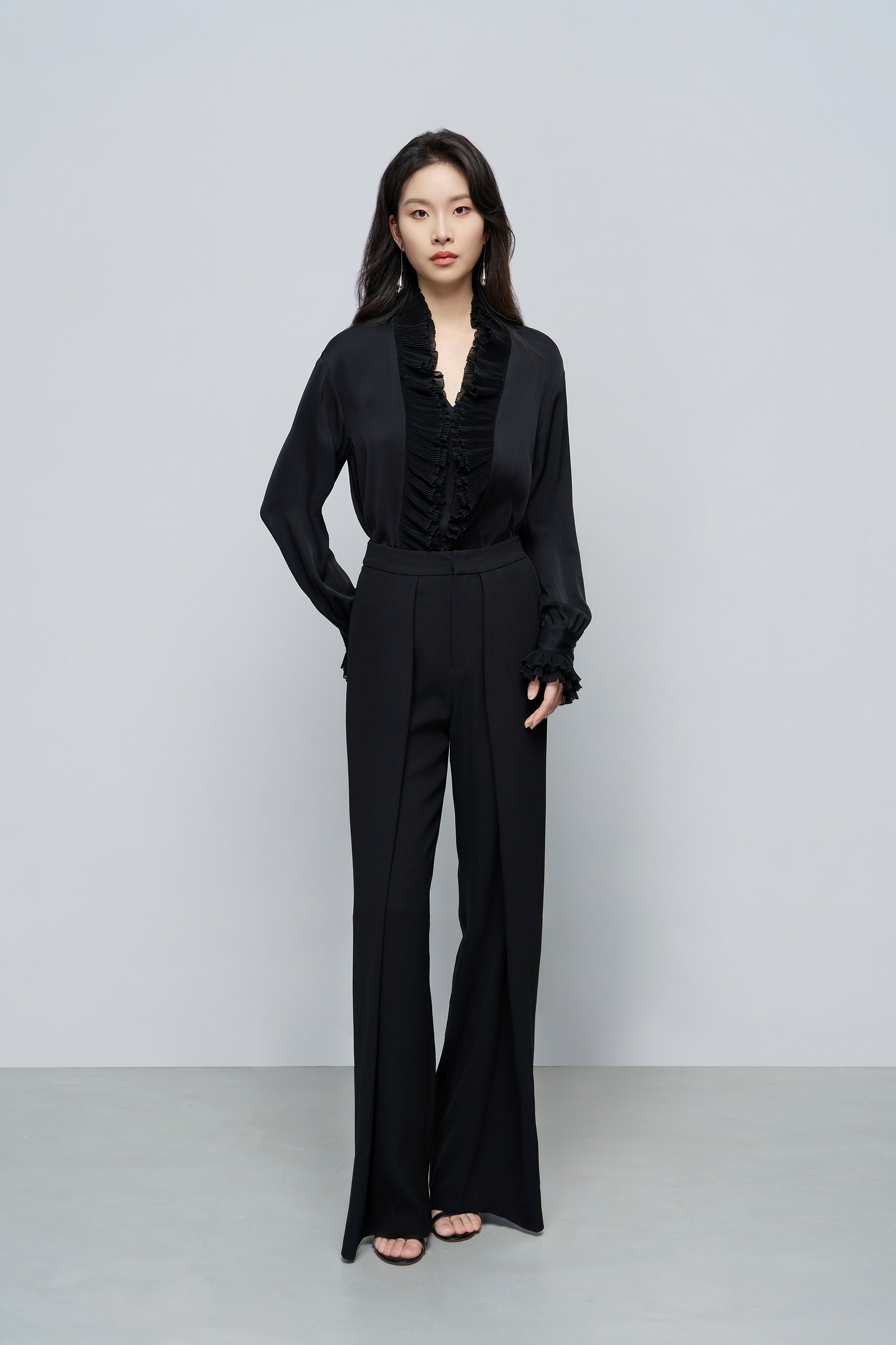 French Pleated Blouse