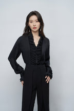 French Pleated Blouse
