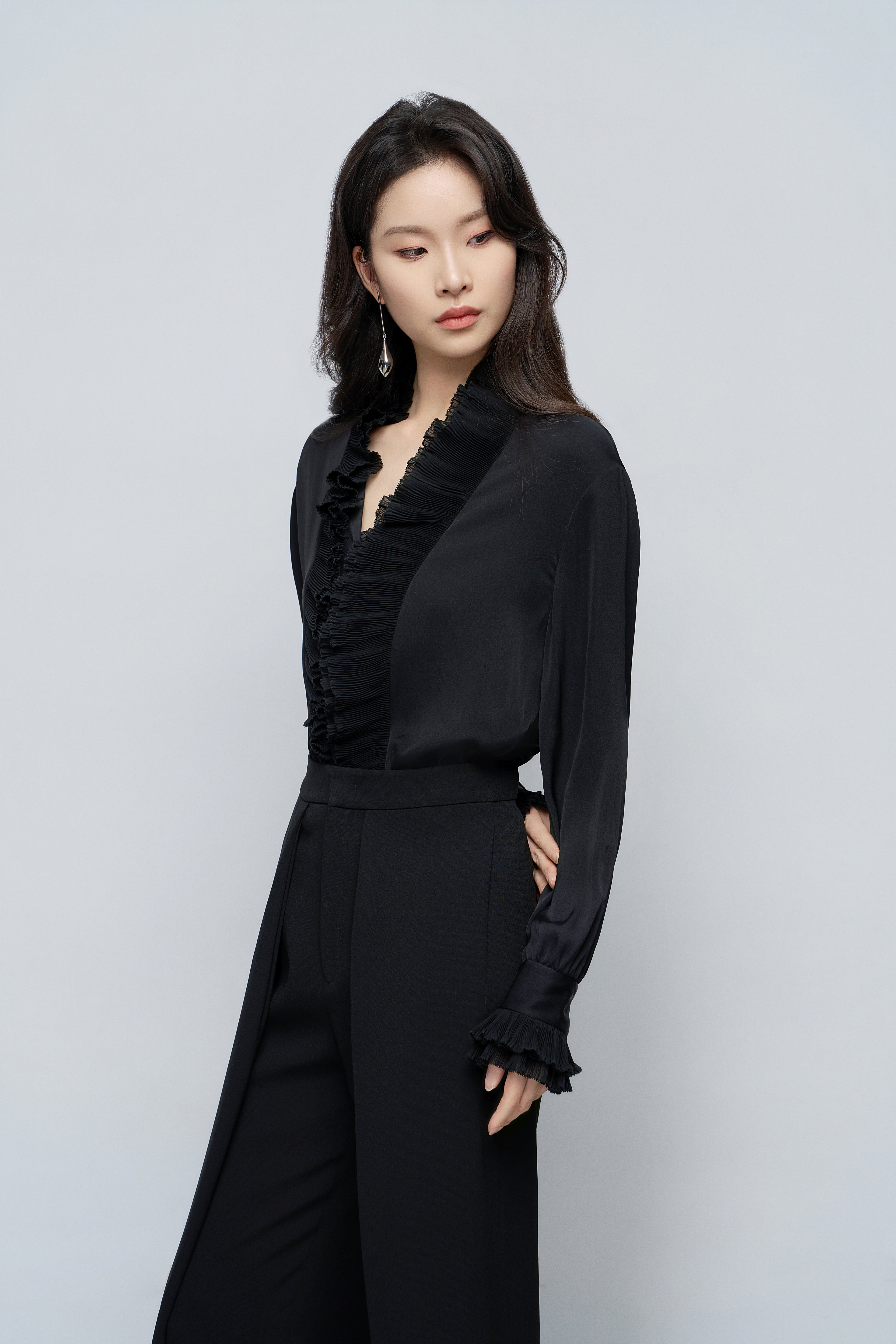 French Pleated Blouse