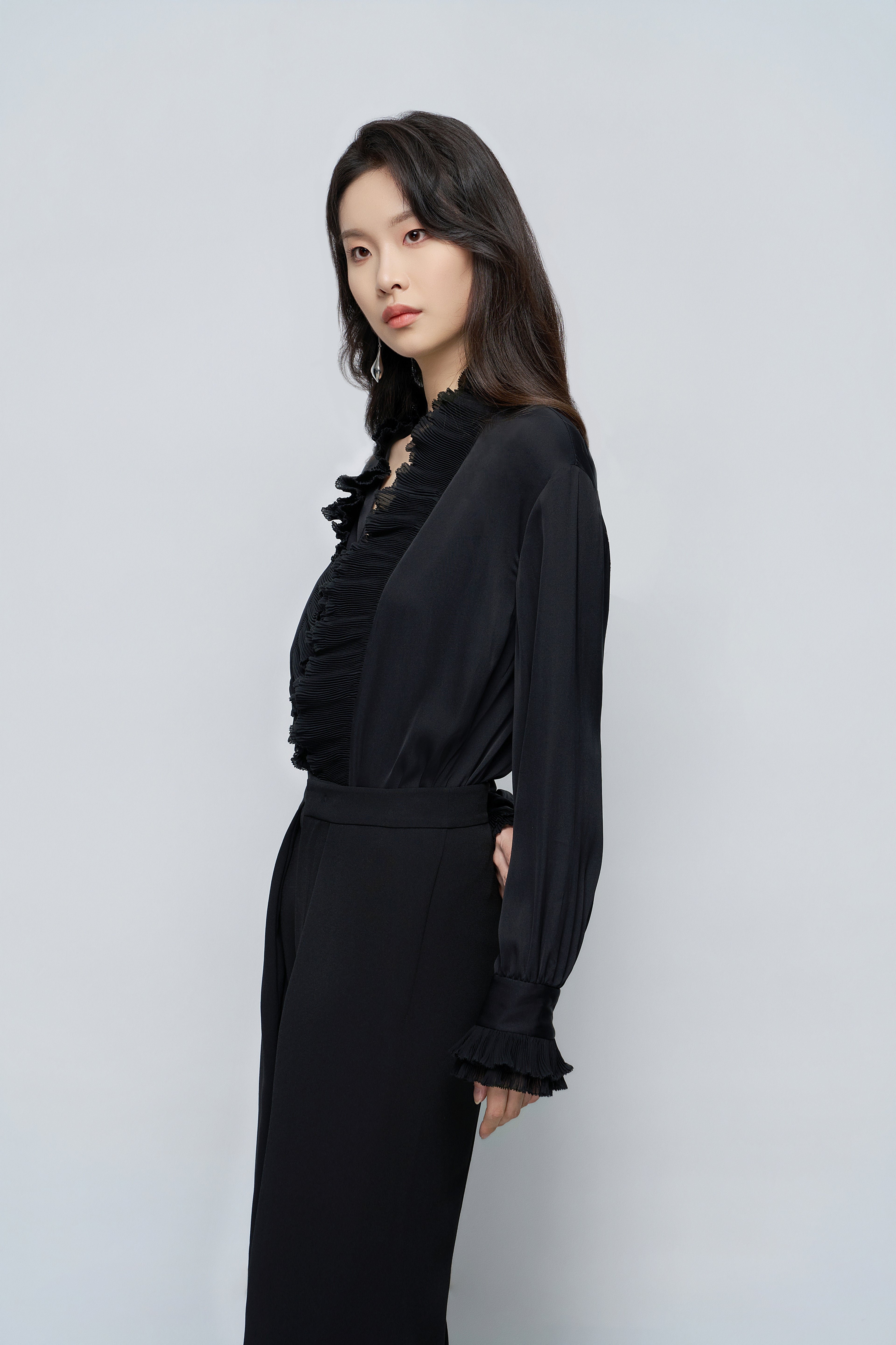 French Pleated Blouse