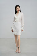 French Pleated Blouse