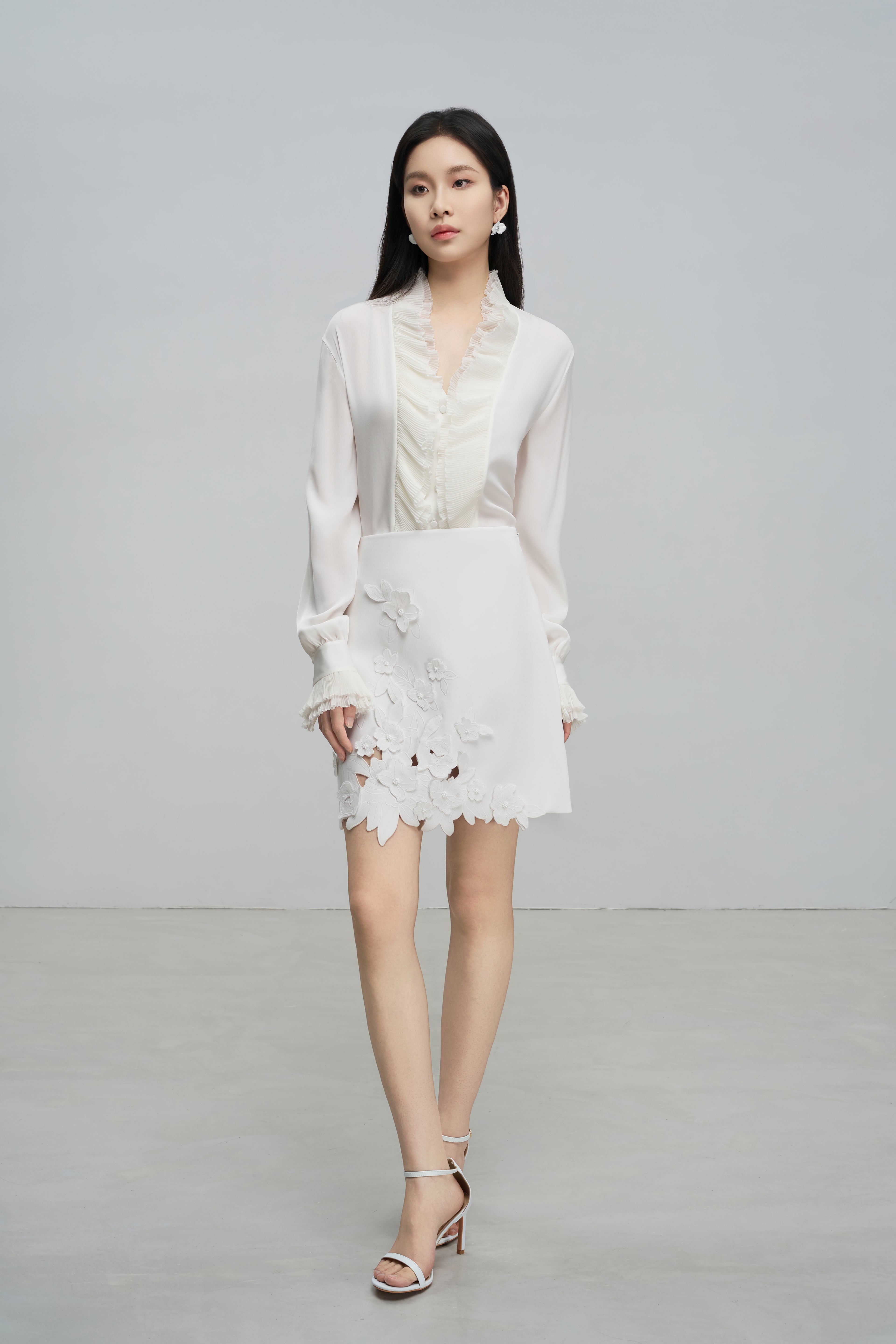 French Pleated Blouse
