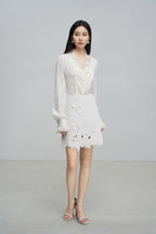 French Pleated Blouse