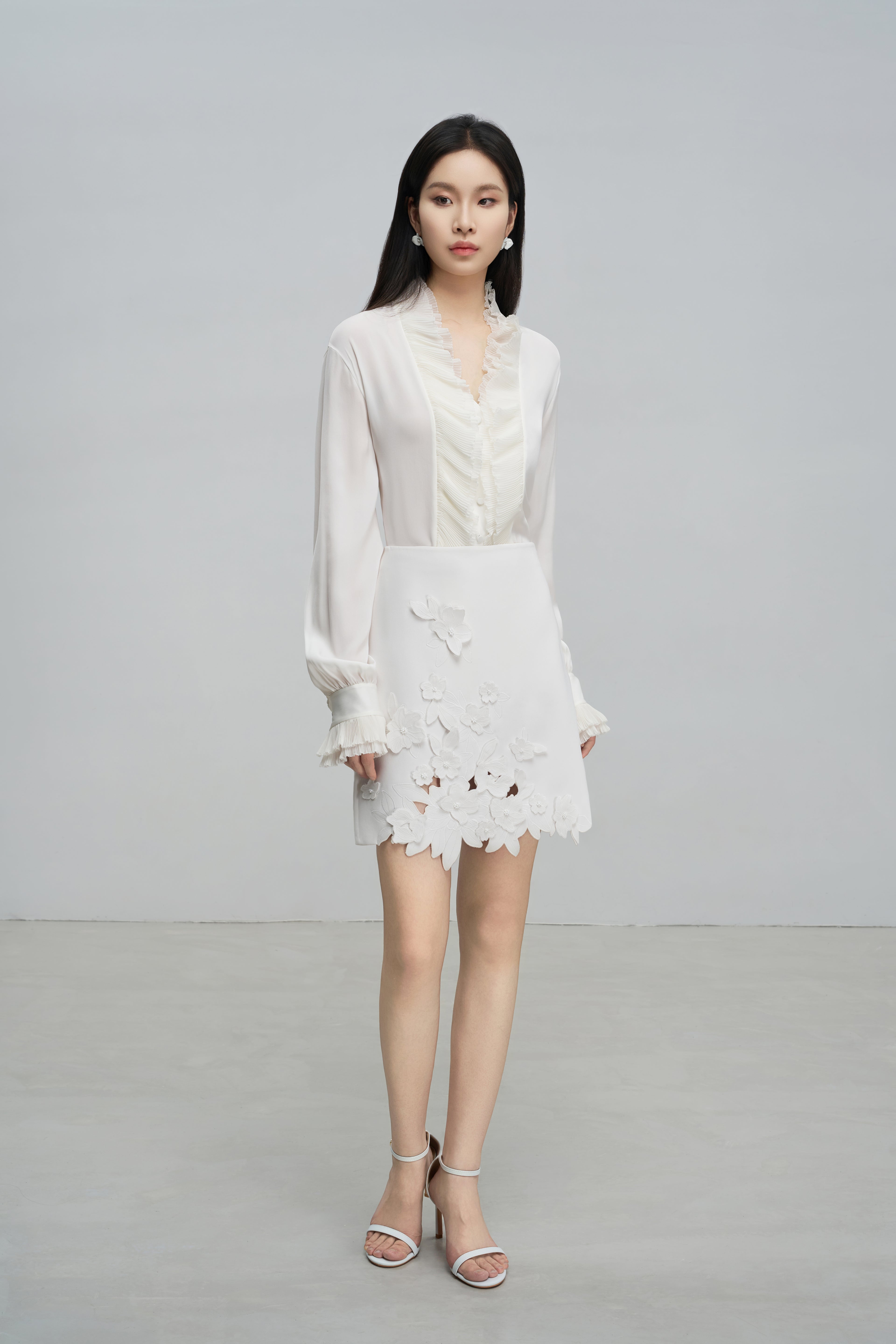 French Pleated Blouse