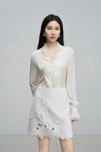 French Pleated Blouse