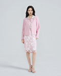 Exquisitely Tailored Bead-Embroidered Pink Coat