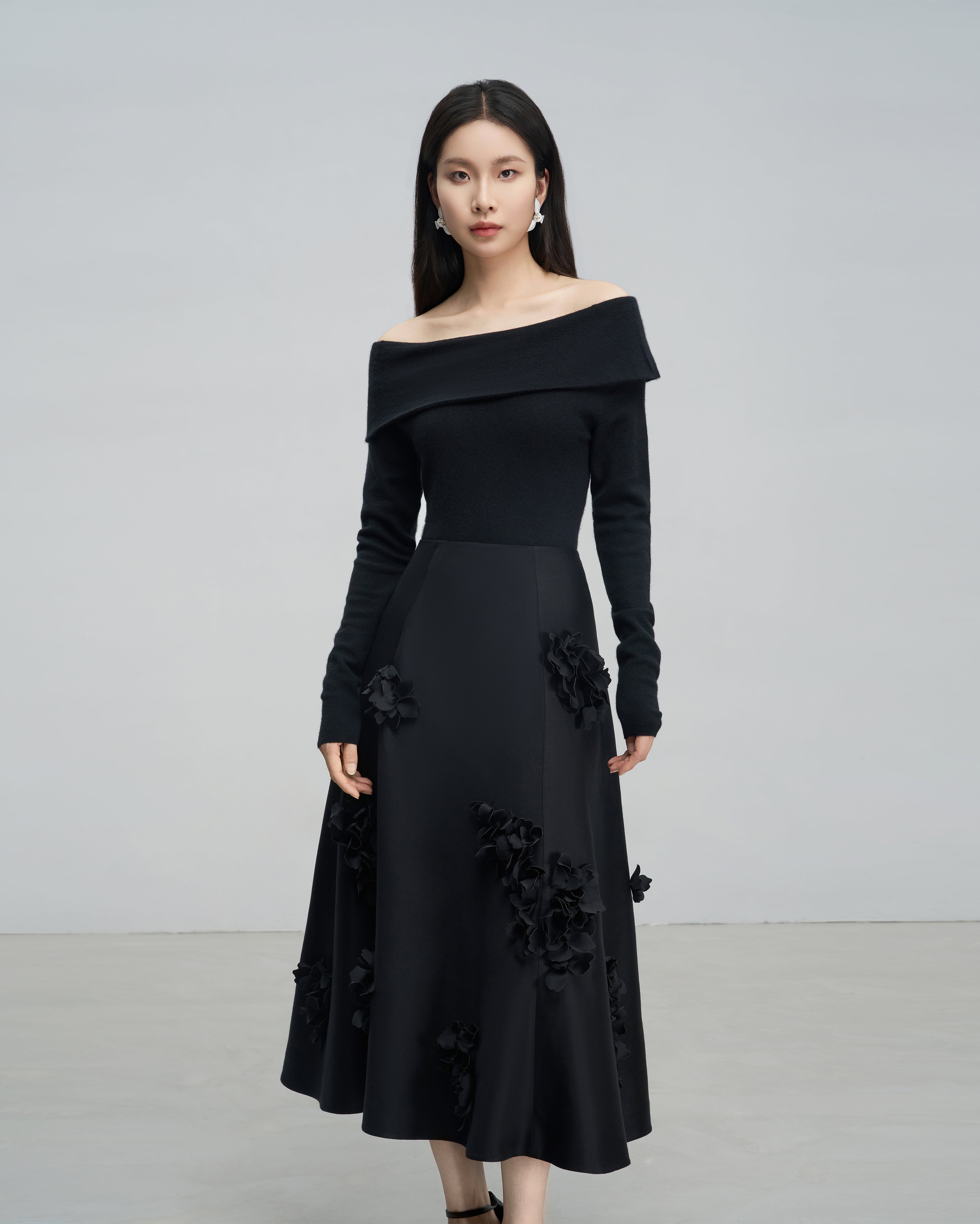 Exquisitely Tailored Audrey Hepburn-Inspired A-Line Skirt